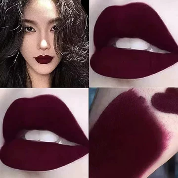 🔥Halloween son môi Son môi dự tiệc Halloween Son môi ma cà rồng Son Môi Màu Anh Đào Màu Dì Màu Đậm Bò Màu Máu Retro Đỏ Đậm Chống Thấm Nước Đỏ Đậm Độc Màu Mờ Maroon