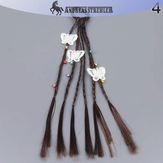 Onetimingfine Trẻ Em Nơ Tai Tóc Giả Đuôi Ngựa Bẩn Bím Tóc Đuôi Ngựa Vòng Bím Tóc Ponytai Trẻ Em Nhiều Màu Sắc Tóc VN