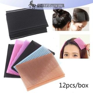 Onetimingfine 12 Miếng Dán Tóc Kẹp Nổ Cố Định Liền Mạch Dán Bài Viền VN