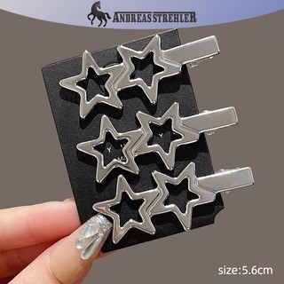 Onetimingfine 3 Bạc Kim Loại Mỏ Vịt Kẹp Nữ Kẹp Tóc Bên Nổ Nữ Nữ Barrettes Phụ Kiện Tóc VN
