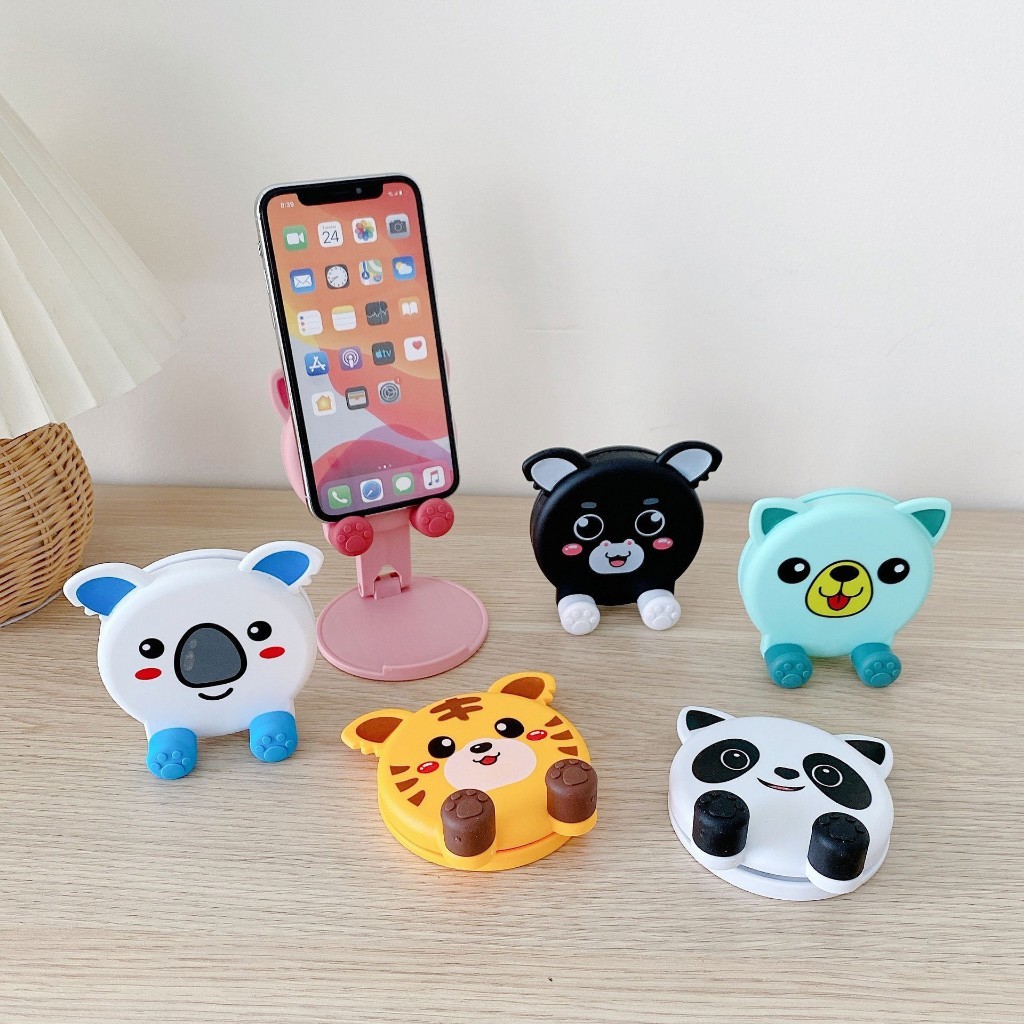 Giá đỡ điện thoại , ipad gấp gọn hình thú để bàn xem phim , nghe nhạc , lướt web