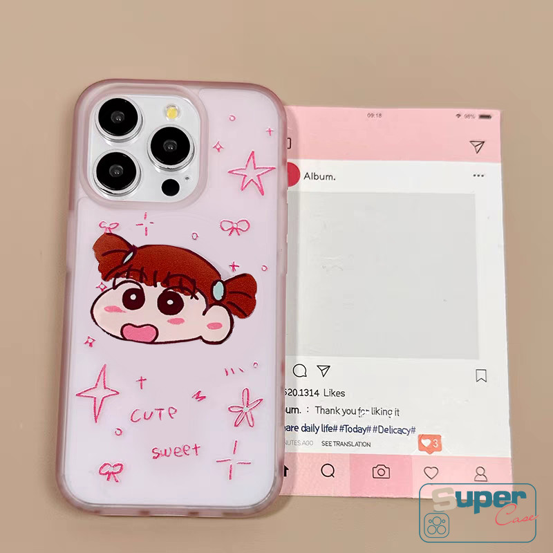 Ốp Lưng Cho Vivo Y29s Y29 Y100 Y04 Y19s Pro Y36 Y02T Y18E Y17s Y28 Y12S Y18 Y12 Y02A Y35 Y17 Y03T Y20i Y12i Y20s Y91 Y33T Y03 Y15 Cặp Đôi Dễ Thương Crayon Shin-chan Star Bìa Mềm