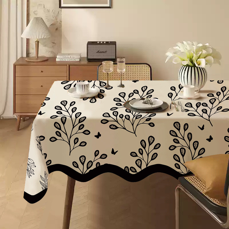Ánh Sáng Sang Trọng Không Khí Pháp Retro Bàn Thảm 2025 Phong Cách Mới Dùng Một Lần Chống Thấm Nước Chống Dầu Chống Bỏng Khăn Trải Bàn Cà Phê Khăn Trải Bàn