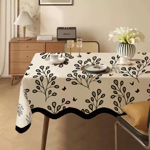 Ánh Sáng Sang Trọng Không Khí Pháp Retro Bàn Thảm 2025 Phong Cách Mới Dùng Một Lần Chống Thấm Nước Chống Dầu Chống Bỏng Khăn Trải Bàn Cà Phê Khăn Trải Bàn