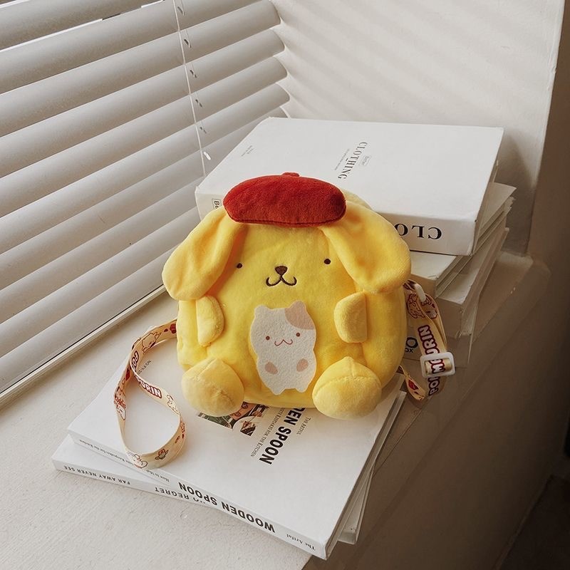 Mới Kuromi Sang Trọng Túi Mùa Hè Búp Bê Dễ Thương Túi Pudding Chó Trẻ Em Hoạt Hình Mặt Dây Chuyền Túi