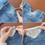YNATURALV9 1 / Cái Kéo Dài Eo, Rỗng Ren Quần Jean Cotton Kéo Dài Eo, Phụ Kiện May Mặc Điều Chỉnh Phụ Kiện DIY Trang Phục May Vá Dụng Cụ