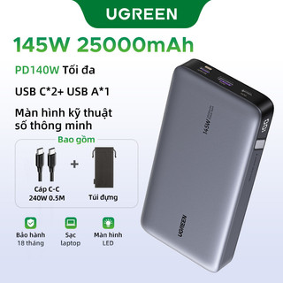 【Pin Sạc Dự Phòng Có Thể Đặt Hàng】Ugreen 145W Power Bank 25000mAh Di Động PD Sạc Nhanh PowerBank Cho Laptop Notebook | B