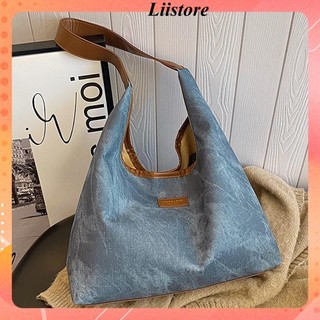 Túi tote kẹp nách nữ da loang thời trang đi chơi đi học đi biển Liistore K268
