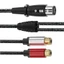 BTM 3Pin Nữ Sang 2RCA Adapter Splitter Miếng Dán Cáp 3Pin Nữ Sang 2RCA Stereo Cáp Âm Thanh Để Sử Dụng Phòng Thu