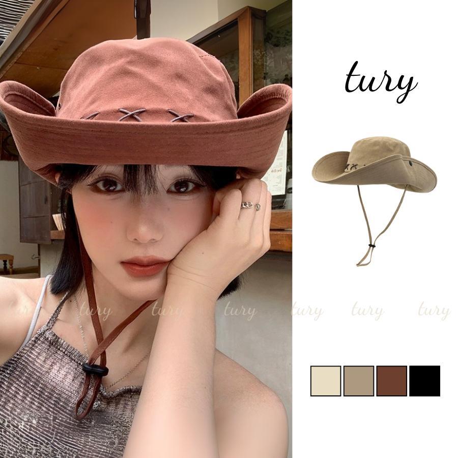 Mũ Tai Bèo Unisex Nam Nữ - Tury - Mũ Cao Bồi Phối Dây Chữ X - NV049