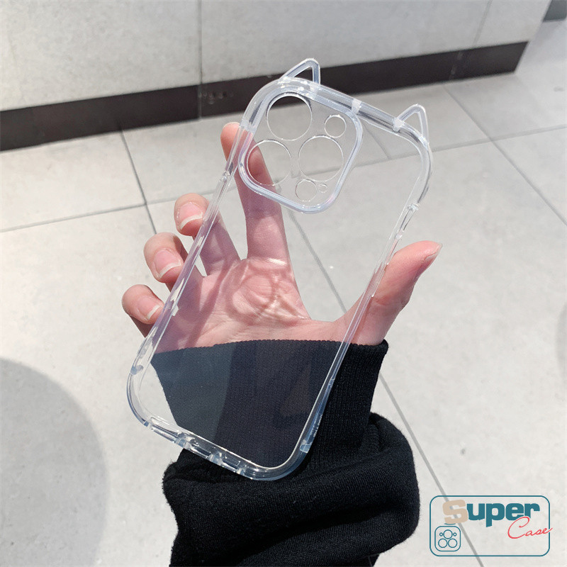 Ốp Lưng Tương Thích Cho IPhone 15 16 17 13 11 12 14 Pro Max X XR Air 7Plus XS Max 15 17 16 7 14 Plus Thời Trang Đơn Giản Sang Trọng Dễ Thương Ngọt Ngào Trong Suốt Bìa Mềm