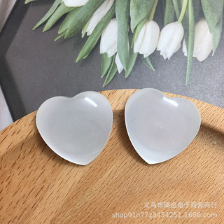 Giả Đá Quý Opal Màu Đào Hình Trái Tim Nhựa - Bộ Earrings & Mặt Dây Chuyền Thời Trang