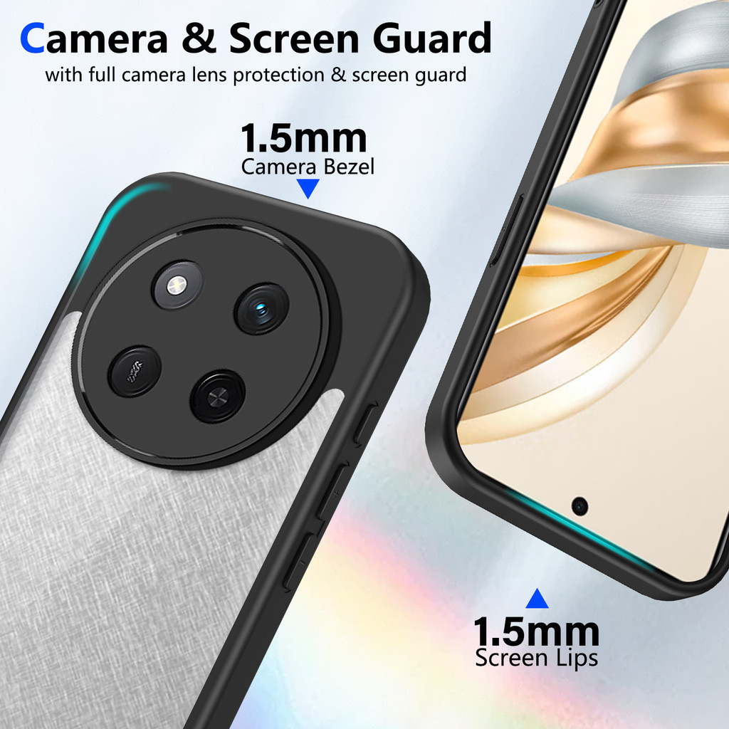Ốp lưng Honor X9C 5G Vỏ trong suốt mờ thời trang cho Honor X9C 5G Vỏ điện thoại