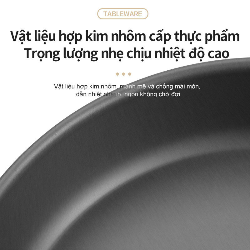 Bộ đồ bếp cắm trại CAMEL CROWN bằng hợp kim nhôm nhỏ gọn nấu nướng ngoài trời