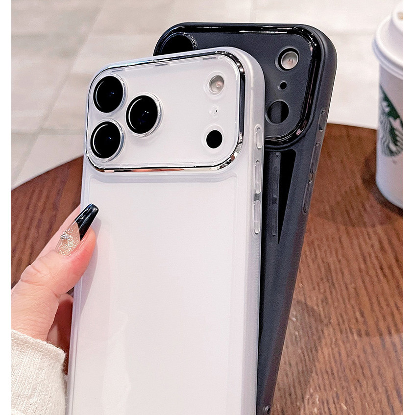 Dành Cho iPhone 17 / 17 Pro / 17 Air / 17 Pro Max Matte Case Silicon Trong Suốt Bảo Vệ Ống Kính Máy Ảnh
