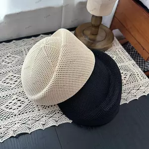 Mũ nồi lưới PYCOU, Mũ họa sĩ thoáng khí mùa hè, Mũ chống nắng nữ nhà thờ cô dâu mát mẻ thanh lịch ngoài trời
