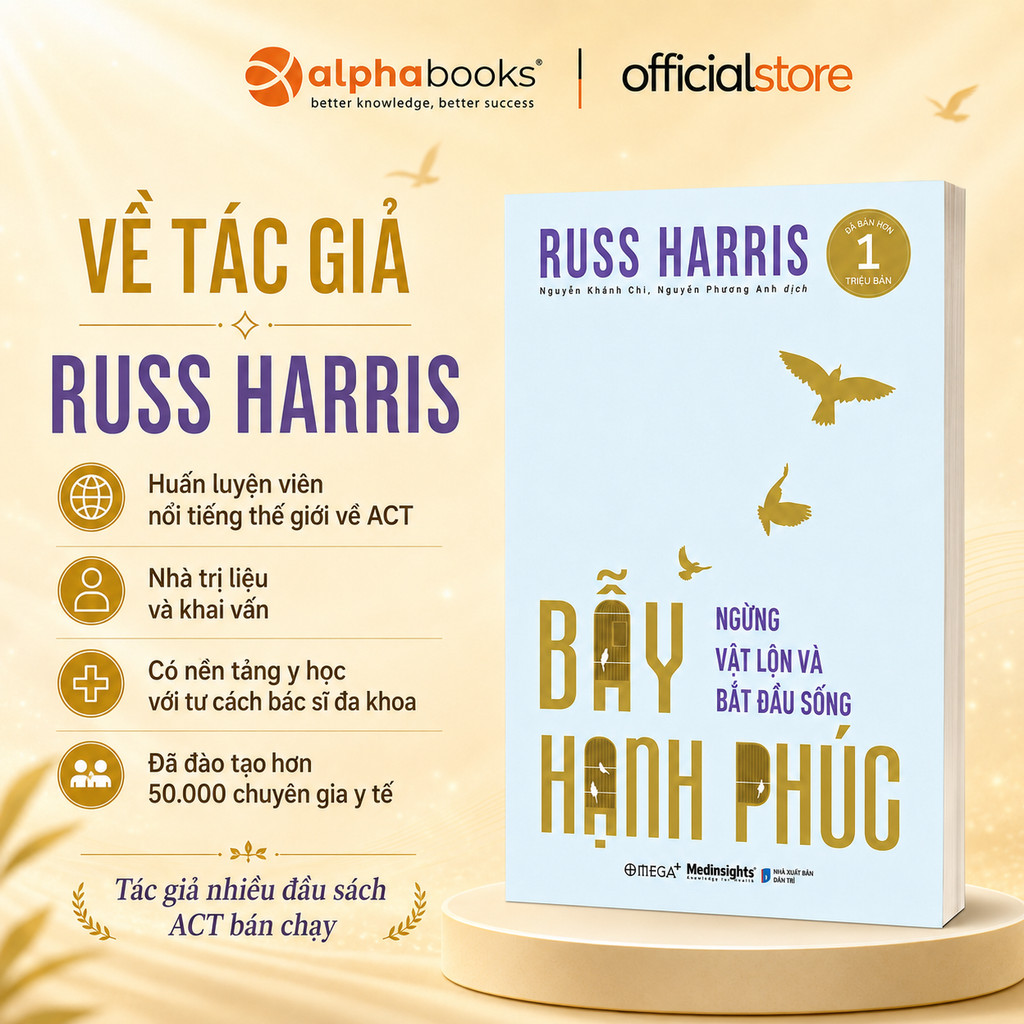 Sách - Bẫy Hạnh Phúc - Ngùng Vật Lộn Và Bắt Đầu Sống (Omega Plus)
