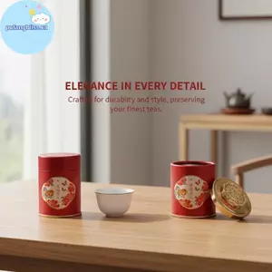 Pufangbliss Trà Thiếc Lon Phong Cách Trung Hoa 150g Bảo Quản Kín Bình Nhà Tổ Chức Di Động Du Lịch Trà Hộp Cho Lá Rời VN