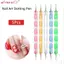 AFTEROF 5 Cái Bút Chấm Móng Tay Nghệ Thuật, Bút Sơn Móng Tay Pha Lê 2 Chiều, Bút Chấm Sơn Hạt Sơn Chấm Ba Lan Sơn Đá Cẩm Thạch Móng Tay Nghệ Thuật Bộ Dụng Cụ Nữ