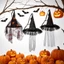 THEGIRL8B Mũ Phù Thủy Ruy Băng Nhện, Mũ Phù Thủy Halloween Veil Vintage, Mũ Hóa Trang Gothic Mũi Nhọn Cosplay Mũ Trang Phục Hóa Trang
