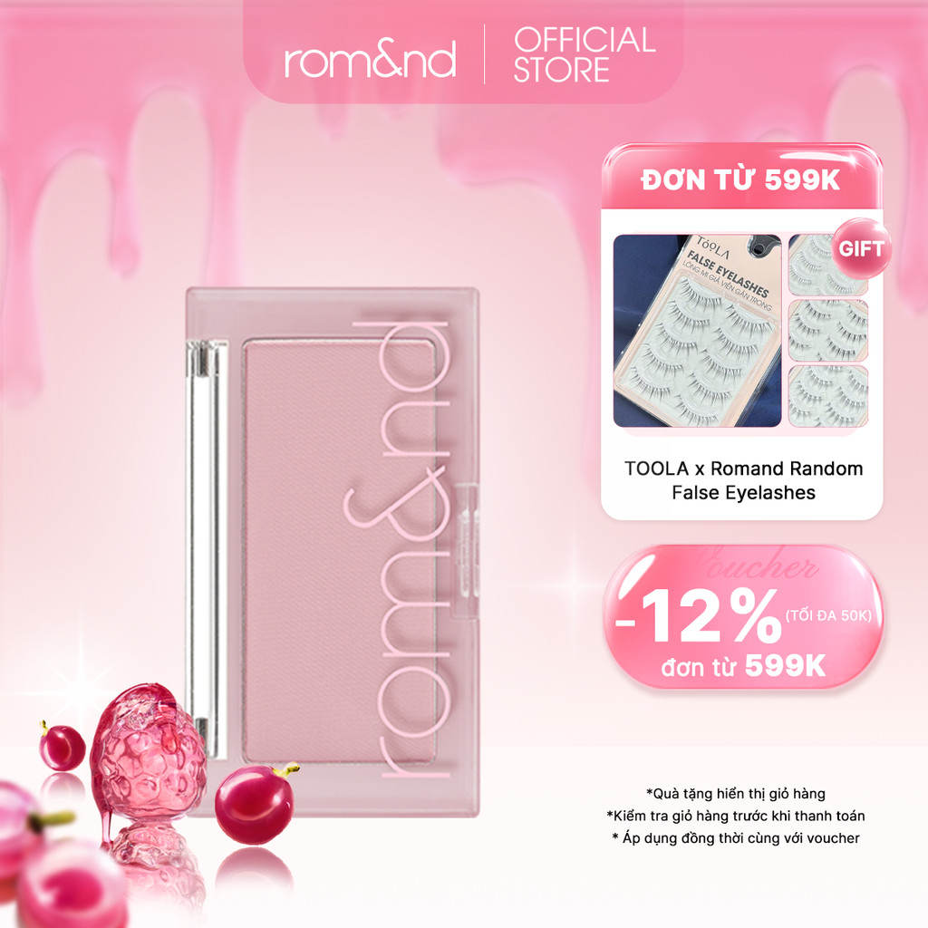[Rom&nd] Phấn má hồng ngọt ngào Hàn Quốc Romand Better Than Cheek 3.8g