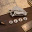 GETVOW Mechanical Gear Train Ruling Pen, Bộ bút chấm bi họa tiết hai chế độ, Bút kẻ sọc có thể hoán đổi chính xác Bánh xe lăn có thể hoán đổi cho nhau dành cho kiến trúc sư