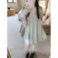 Mint Green Mùa hè 2026 Phong cách mới ngọt ngào tươi mát siêu cổ tích Slimer Look Gentle Style Váy búp bê bán chạy