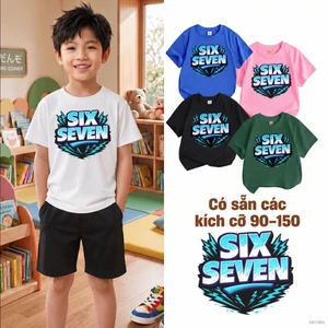 Áo thun trẻ em in hình số Hình hoạt hình bé trai từ 2-12 tuổi Vải mềm mại