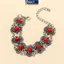 MAKY Vintage Dân Tộc Bohemian Lắc Tay Nữ Vợ Đi Biển Khắc Họa Tiết Hình Bầu Dục Đá Đỏ Vòng Tay Có Thể Điều Chỉnh Cổ Tay Trang Sức VN