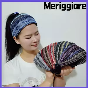 MERIGGIARE Đầu Quấn, Dụng Cụ Tạo Kiểu Tóc Rộng Vòng, Phong Cách Bohemia Phụ Kiện Tóc Mũ Nón