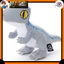 Jurassic World Plush Toy Velociraptor (Blue) — approximately 18 cm wide.