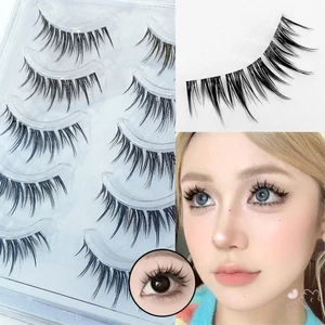 Hoạt Hình Lông Mi Giả Một Mảnh Trong Suốt Thân Âm Lượng Uốn Dễ Dàng Camera Dành Cho Nữ