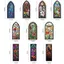 GETVOW Sun Catcher Vật trang trí, Dấu trang cửa sổ màu mờ họa tiết mơ mộng, Dấu trang trí tài khoản tay có đèn phong cách Retro Light Flow Shadow Trang trí phân trang Mark Trang trí nội thất