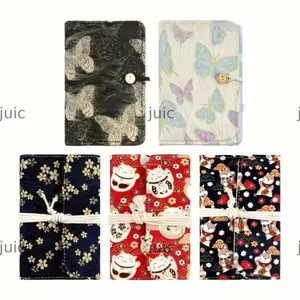 Kim đan JUIC, Chất kết dính PVC có thể tháo rời 6 lỗ PVC Vòng đựng kim có thể tháo rời, Túi dính có dây kéo nhiều lớp 12 Dụng cụ đan túi có khóa kéo