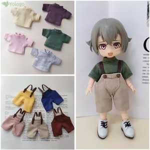 YOLOGO Quần yếm thời trang Quần áo thun phù hợp với thời trang cho quần Denim 1 / 12Bjd