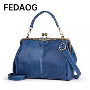 Túi đeo chéo FEDAOG, Túi Tote nữ bằng da có tay cầm hàng đầu, Túi xách nữ thời trang Kiss Lock Ví đeo vai nữ