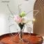 Ziyulinyuk Trong Suốt Bướm Acrylic Bình Hoa Ba Chiều Hoa Sắp Xếp Phụ Kiện Bình Bướm Trang Trí Nhà Cửa VN