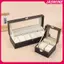 JASMINE 1Pc Da PU Hộp Đồng Hồ Trưng Bày Hộp Đựng Có Nắp Kính Đóng Khung Và Gối Có Thể Tháo Rời Dành Cho Nam Nữ JASMINE