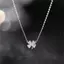 PNPIA- Cỏ Ba Lá Bốn Lá Lu Lá Áo Len Chokers Nelace Pha Lê Zircon Mặt Dây Chuyền Dây Chuyền Nelace Cho Nữ Trang Sức
