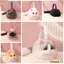 Túi xách CHEESELY, Túi đeo vai Kawaii thủ công, Túi lưu trữ thời trang sang trọng dung tích lớn dễ thương