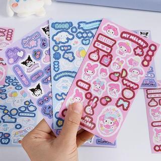 Sticker Chống Nước Hoạt Hình Laser Dán Túi Xách Tay Cho Bé Gái Trang Trí DIY Cute Xinh Xắn