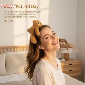 HFSHY Thời Trang Dễ Thương Sang Trọng Gấu Tóc Băng Đô Quấn Tóc Hoạt Hình Ngọt Ngào Phụ Kiện Tóc Cho Nữ Cô Dâu Tắm Trang Trí Tiệc VN