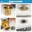 GE M10 Brazed Diamond Washbasin Core Khoan Bit Lỗ Dụng Cụ Mở Bàn Lưu Vực Dụng Cụ Cho Đá Granite Đá Cẩm Thạch Máy Khoan Ngói VN