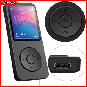 Máy nghe nhạc MP4 Mini YRBWD, Chức năng ghi âm Máy nghe nhạc MP3 màn hình 1,8 inch, Loa tích hợp đa chức năng Bluetooth 5.0 Máy nghe nhạc di động dành cho sinh viên Giải trí du lịch