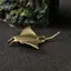 HFTOY Đồng Quỷ Cá Trang Trí Nhỏ Manta Ray Trà Động Vật Thú Cưng Trang Trí Bàn Làm Việc Nhà Bộ Sưu Tập Các Bức Tượng Đồng ~