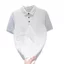 Đơn Giản Hợp Thời Trang Áo Sơ Mi POLO Nam Mùa Hè Phong Cách Trung Hoa Sen Thêu Thoáng Khí Ve Áo Slim-fit Áo polo Nam VSTV
