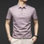 Áo thun ngắn tay mùa hè nam mùa hè Ice Silk POLO Áo sơ mi thoáng khí giữa tuổi cổ điển Ve áo mỏng nửa tay Áo sơ mi POLO KAYZ