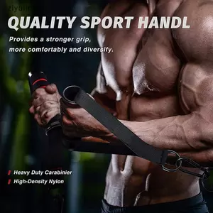 Tay cầm cáp máy tập gym kim loại Ziyulinyuk D-Ring, có móc, phù hợp yoga, tập luyện sức mạnh, dây kháng lực