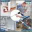 Máy cắt ống bên trong cho ống nhựa Pvc có tay cầm và bánh xe cắt Grit, Hướng dẫn đo độ sâu cắt có thể điều chỉnh 7 Inch