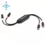 Bộ mở rộng âm thanh Cáp mạng 100M Đỏ trắng sang RJ45 Mở rộng truyền tín hiệu 100m cho người chơi âm thanh
